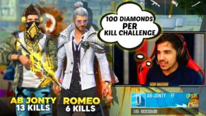 100 Diamond Per Kill Challenge With Jonty Gaming & Romeo Gamer || Garena Free Fire || Desi Gamers