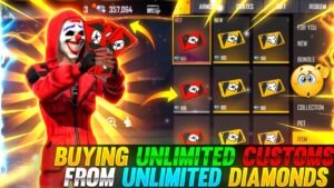 BUYING UNLIMITED CUSTOMS FROM UNLIMITED DIAMONDS 😱🔥 || GARENA FREE FIRE