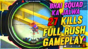 Bhai Squad ka Amazing Gameplay - 27 Kill - Garena Free Fire - Desi Gamers