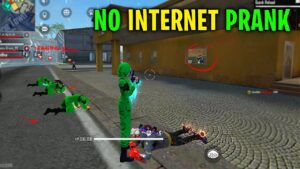 NO INTERNET PRANK WITH GREEN CRIMINAL | GARENA FREE FIRE