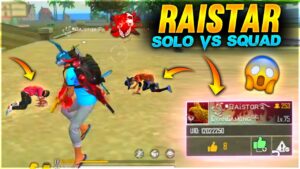 Raistar Solo Vs Double Squad 34 Kill🤣  | Garena Free Fire