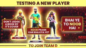 Testing Noob To join Team D🔥 | Noob Nikla Pro 🥵 Garena Free Fire