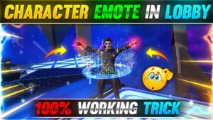 100% REAL WORKING TRICK 😨🔥 CHARACTER EMOTE IN LOBBY🤯|| GARENA FREE FIRE #7