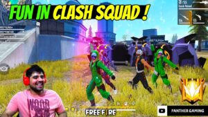 FASTEST CLASH SQUAD RANKED GAMEPLAY IN GRANDMASTER | FUN MOMENT - GARENA FREE FIRE