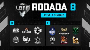 LBFF 6 Série B - Rodada 8 - Grupos B e F | Free Fire
