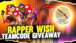 🔴[LIVE] Free Fire Rappers Wish Event M1887 Skin Topup Event Gloo Wall Fist Skin Giveaway Live FF
