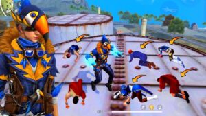 🔥New "DIAMOND ROYAL" Bundle Factory Roof Overpower  Fight With Overpower Skills -Garena Free Fire