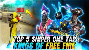 TOP 5 SNIPER ONE TAP KING'S😱🔥OF FREE FIRE - Mysterious Facts - Garena Free Fire