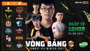 Yomost VFL Winter 2021 [Ngày 13] HQ tiếp tục toả sáng, Heavy cháy ở ván đấu 6 với Booyah! 15 kills