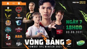 Yomost VFL Winter 2021 [Ngày 7] Cuộc rượt đuổi gay cấn của HQ Esports và Team Flash trên BXH!