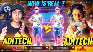 Aditech Vs Aditech 🤣 - कोन है असली आदिटेक ?🥵 - Garena Free Fire