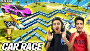 Car Race In Free Fire 😂 Craftland Map Crazy Challenge 30,000 Diamonds 💎 - Garena Free Fire
