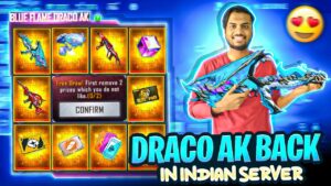 Draco Ak Is Back In Indian Server 😱Max Lev 7  Small Brother Scam my Diamonds 😱 - Garena Free Fire