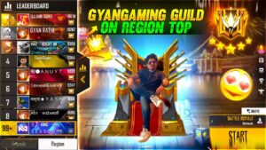 Free Fire Live Gyan Gaming Guild on Region Top  - Garena Free Fire Live