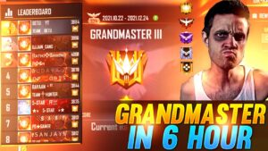 Grandmaster in 5 Hour 💕 || Grenade Hacker || Garena Free Fire