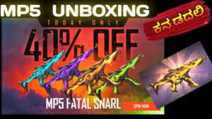 | KANNADA FREE FIRE | MP5 UNBOXING ಕನ್ನಡದಲ್ಲಿ ❤| garena free fire