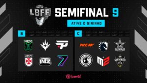 LBFF 6 Série B - Semifinal 9 - Grupos B e C | Free Fire