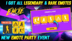 NEW EMOTE PARTY EVENT FREE FIRE | FREE FIRE NEW EVENT | EMOTE PARTY SPIN EVENT - GARENA FREE FIRE