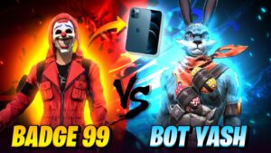 One iPhone Per Kill Badge99 Vs BotYash Who will Win - Garena Free Fire