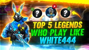 TOP 5 LEGEND'S WHO PLAY LIKE WHITE444 😱🔥Mysterious Facts - Garena Free Fire