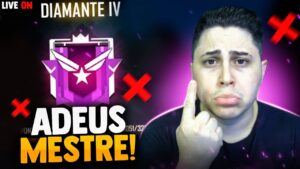 ❤️ ULTIMO DIA DA TEMPORADA❤️ PERDI MEU MESTRE ! OBRIGADO GARENA ❤️ FREEFIRE AO VIVO - LIVE ❤️