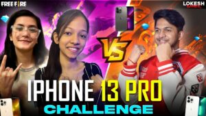 iPhone 13 Challenge With My Girlfriend And Sister 😱 Craftland Custom 1 VS 2  Garena Free Fire