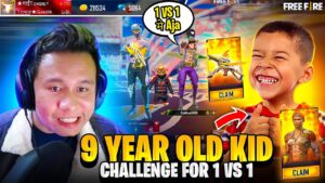9 Years Kid Challenged me For 1 Vs 1 🥺 Tonde Gamer - Garena Free Fire