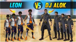 Dj Alok Vs Leon🔥 New Character Max Level Gameplay - Garena Free Fire