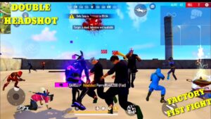 GARENA FREE FIRE FACTORY DOUBLE HEADSHOT - FF FIST FIGHT ON FACTORY ROOF NEW FACTORY 2021 PRO PLAYER