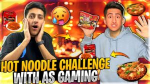 Hot Noodle Challenge With A_s gaming🥵🥵Super Spicy Noodles - Garena Free Fire