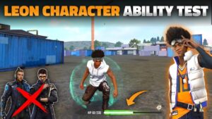 NEW CHARACTER LEON ABILITY TEST IN FREE FIRE | LEON CHARACTER SKILL TEST - GARENA FREE FIRE