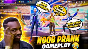 Noob Prank on Ajjubhai @Total Gaming Biggest Fan 😂 Tonde Gamer - Garena Free Fire