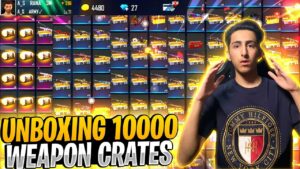 Opening 10000 Rare Weapon Crates In 11 Year Old Boy 😨😨- Garena Free Fire