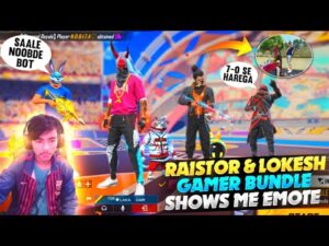 RAISTAR BUNDLE & LOKESH GAMER BUNDLE SHOWS ME EMOTE😡 GARENA FREE FIRE