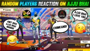 RANDOM PLAYERS REACTION ON AMIT BHAI AND AJJU BHAI 😨🔥 || GARENA FREE FIRE