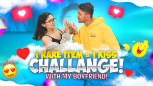 1 Rare Item 1 Kiss 😘 Challenge With My Boyfriend ❤️ Garena Free Fire
