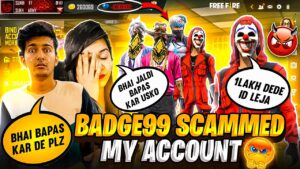 Badge99 Scammed My Hip Hop ID II Bindass Laila Angry ReactionII Garena Free Fire II