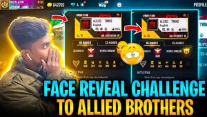 Face Reveal Challenge On Allied Twins 😂 Clash Squad - Garena Free Fire
