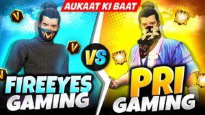 FireEyes Gaming Vs Pri Gaming🔥 Best Clash Battle Who will Win - Garena Free Fire