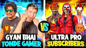 Gyan Bhai, Abhishek Yt & Tonde Gamer Vs Pro Subscribers Best Clash Squad Battle 😲 Garena Free Fire