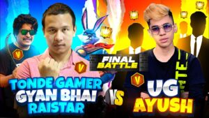 Gyan Bhai, Tonde Gamer & Raistar Team Vs Ug Ayush Bhai Squad Once Again 😲 Garena Free Fire