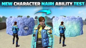 NEW CHARACTER NAIRI ABILITY TEST IN FREE FIRE | NAIRI CHARACTER SKILL TEST - GARENA FREE FIRE