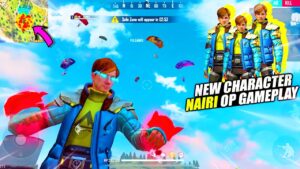 New Character NAIRI Op Gameplay Solo vs Squad On Factory Roof "Must Watch" - Garena Free Fire