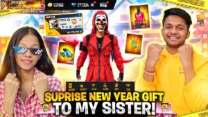 Surprise New Year Gift For My Sister 🤯 New Red Criminal Account 🤯 & V Badge 😧 Garena Free Fire