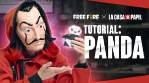 Tutorial: Origami del Panda de La Casa De Papel 🐼| Garena Free Fire