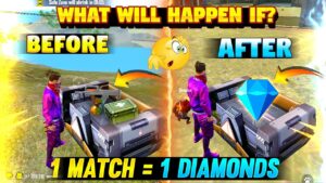 WHAT WILL HAPPEN IF 1 MATCH = 1 DIAMONDS 😲 GARENA FREE FIRE #1