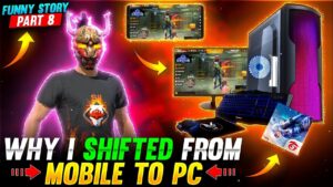 WHY I SHIFTED FROM MOBILE TO PC 😂😀 FUNNY STORY - Garena Free Fire