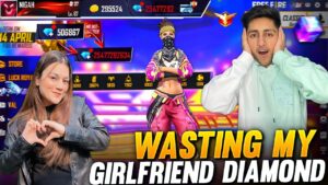 Wasting My Girlfriend 10,000💎 Diamonds Id Hack Prank | Crying Moment 😭 - Garena Free Fire