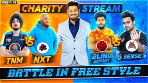 Charity Stream | 6 Sense vs Blind | NXT vs TNM - Garena Free Fire #totalgaming #gyangaming