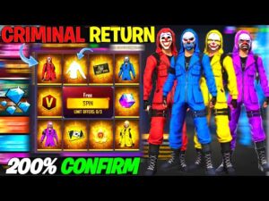 Criminal Incubator Return | Next Evo Gun & White T-shirt | Garena free fire New Events & Update